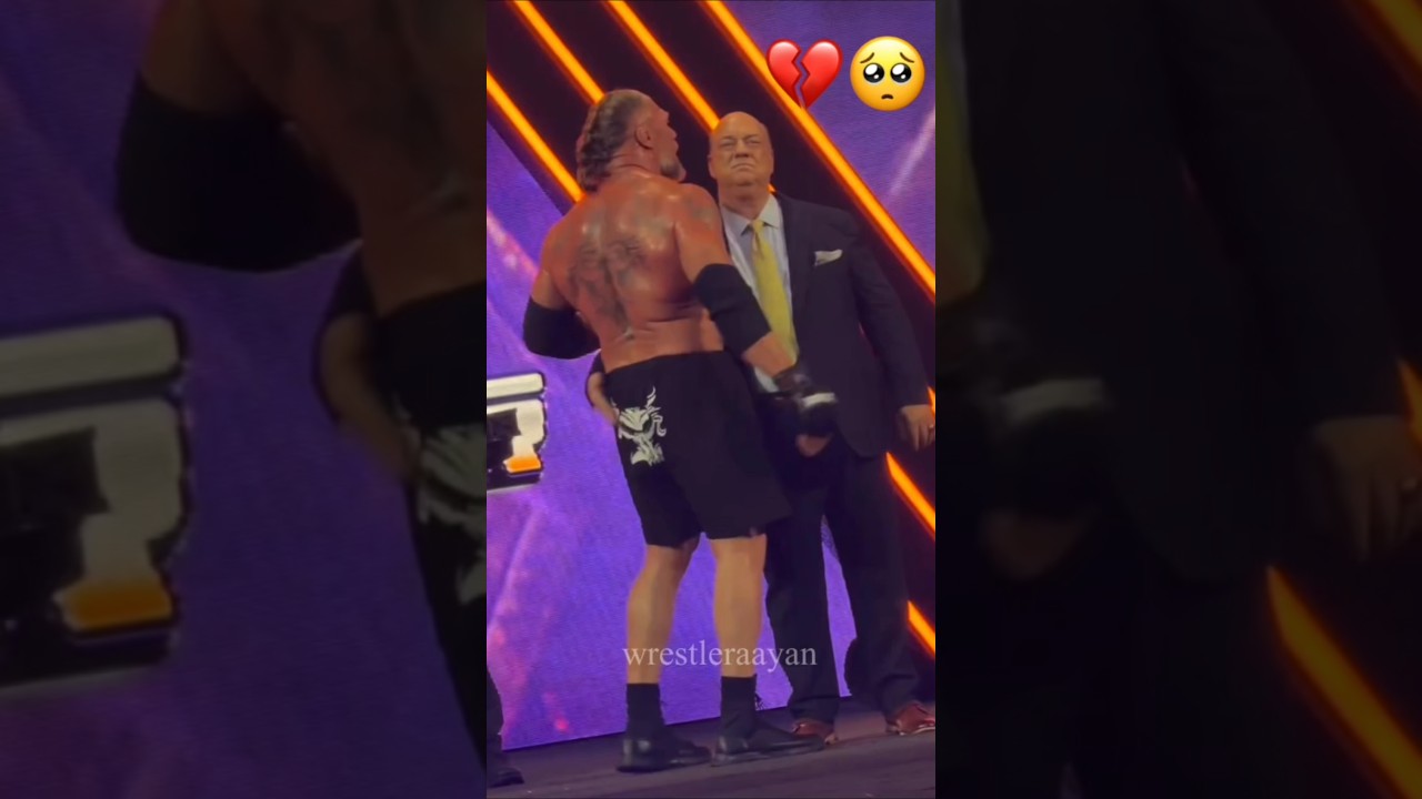 Brock Lesnar and Paul Heyman Hugging 🥲after Match #shortsfeed