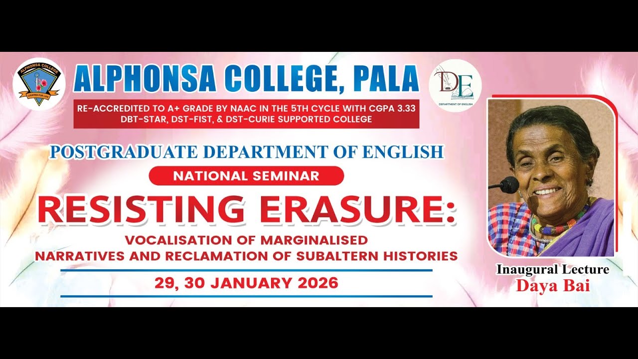 National Seminar@ACP2026: Resisting Erasure: Vocalisation of Marginalised Narratives & Reclamation