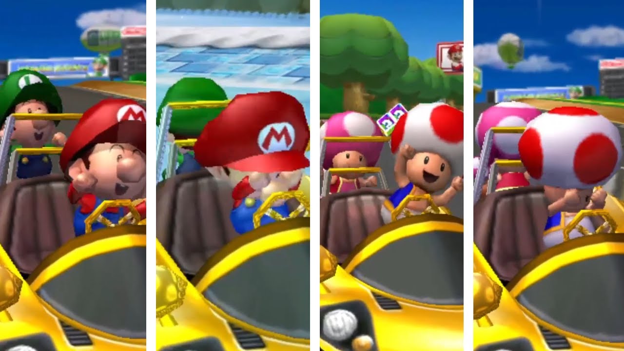 Mario Kart Double Dash!! - All Characters Winning & Losing Animations (Parade Kart)
