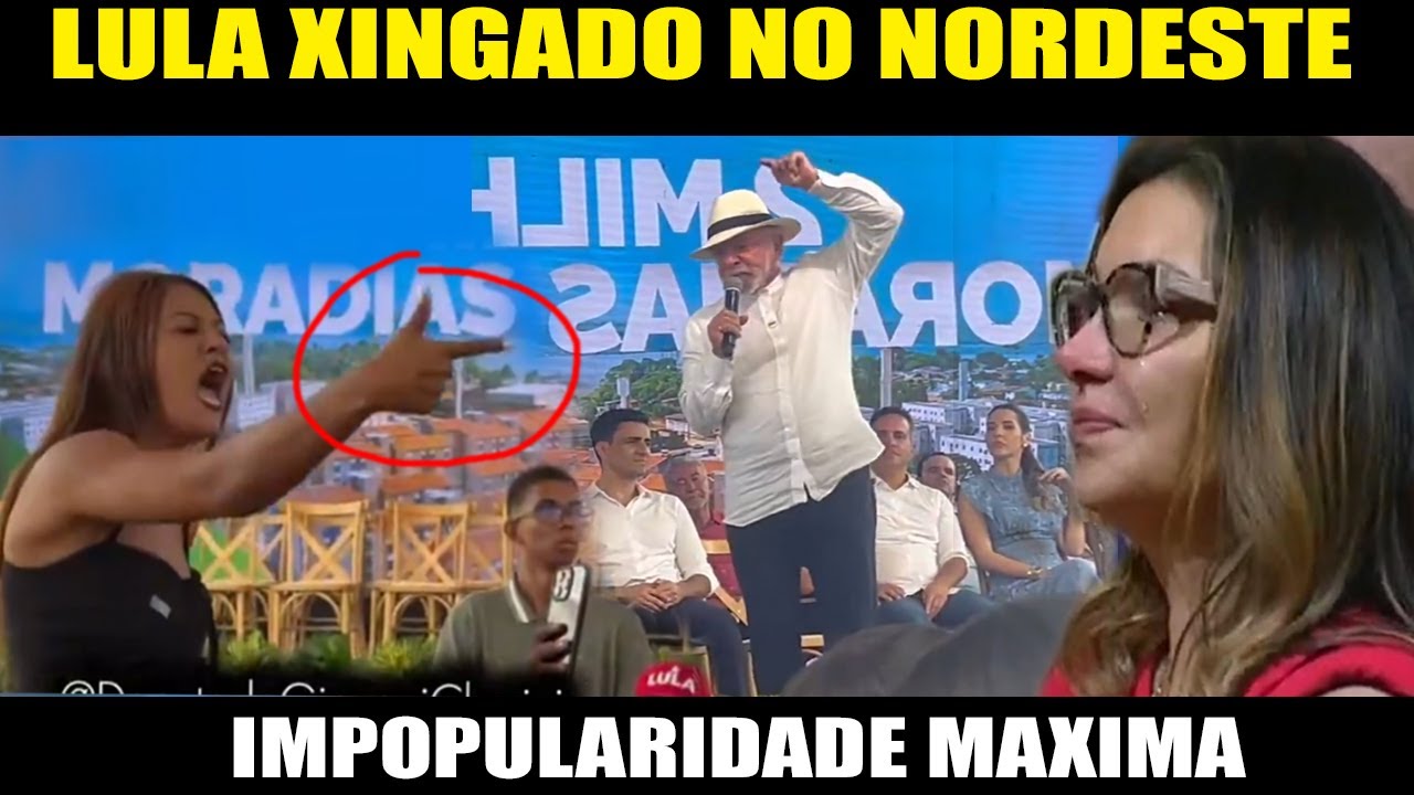 LULA VAIADO NO NORDESTE E XINGADO EM EVENTO VAZIO 