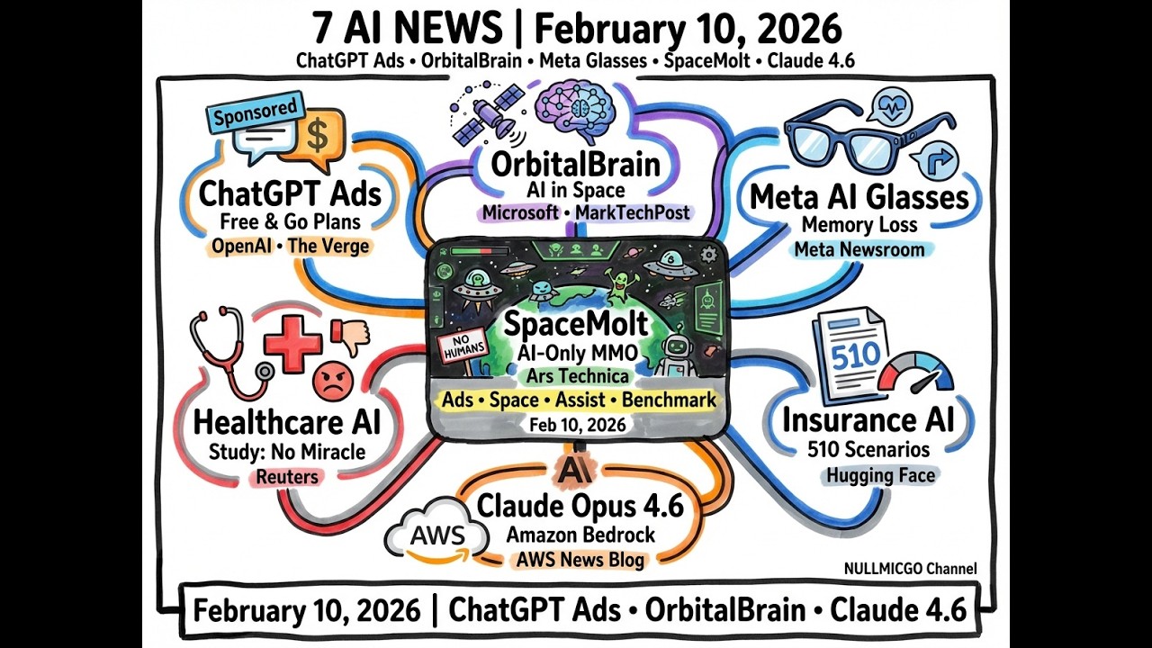 AI News Feb 10: ChatGPT Ads, AI in Space, Claude on AWS, AI-Only MMO