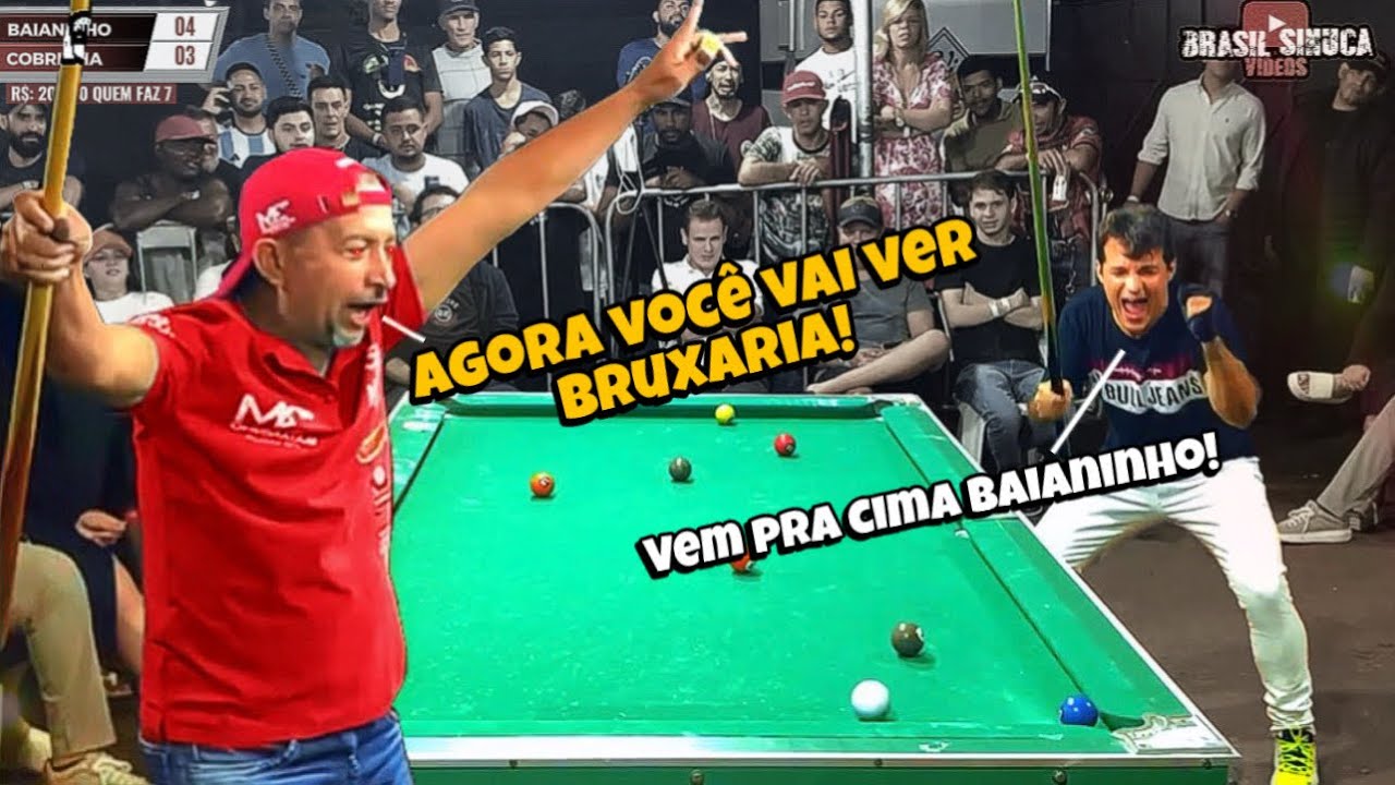 BAIANINHO REVIDOU COM PRESSÃO PRA CIMA DO COBRINHA E O SALÃO PAROU PRA VER - BRUXARIA ROLOU SOLTO