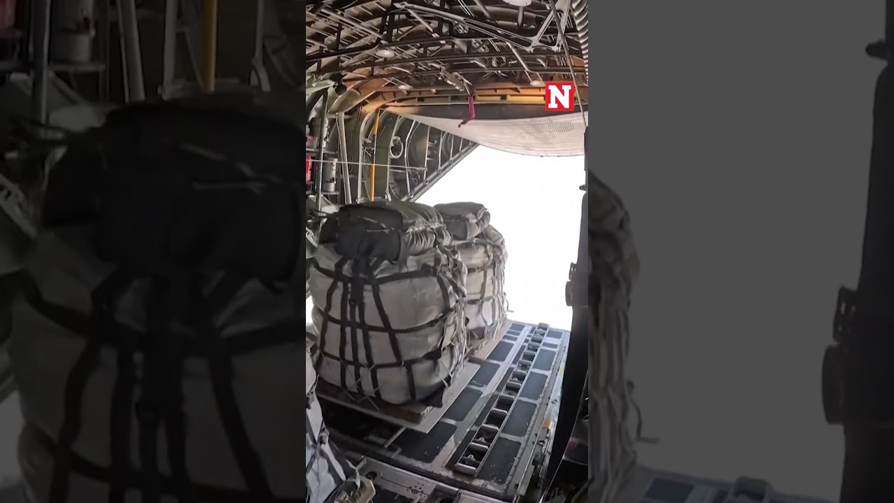 Food Airdrops Made Over Gaza Amid Hunger Crisis