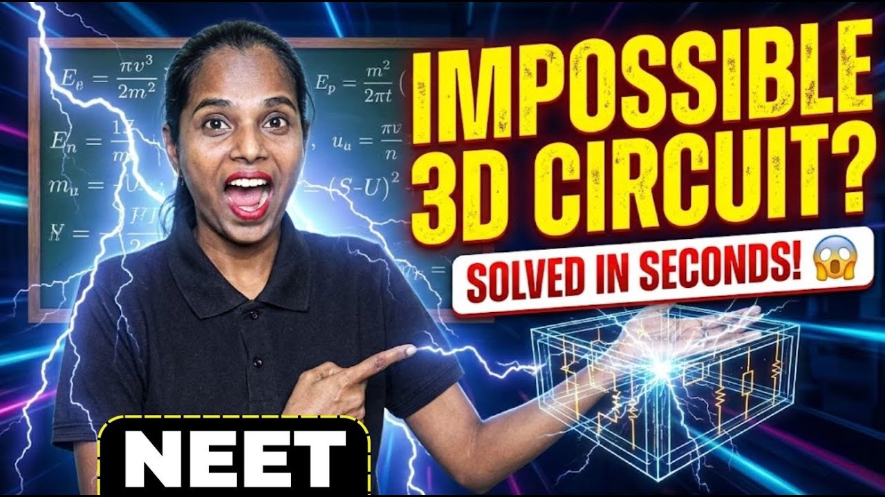 Physics Hack | Trick to Solve Effective Resistance of 3D Circuit | by Rangeela Mam