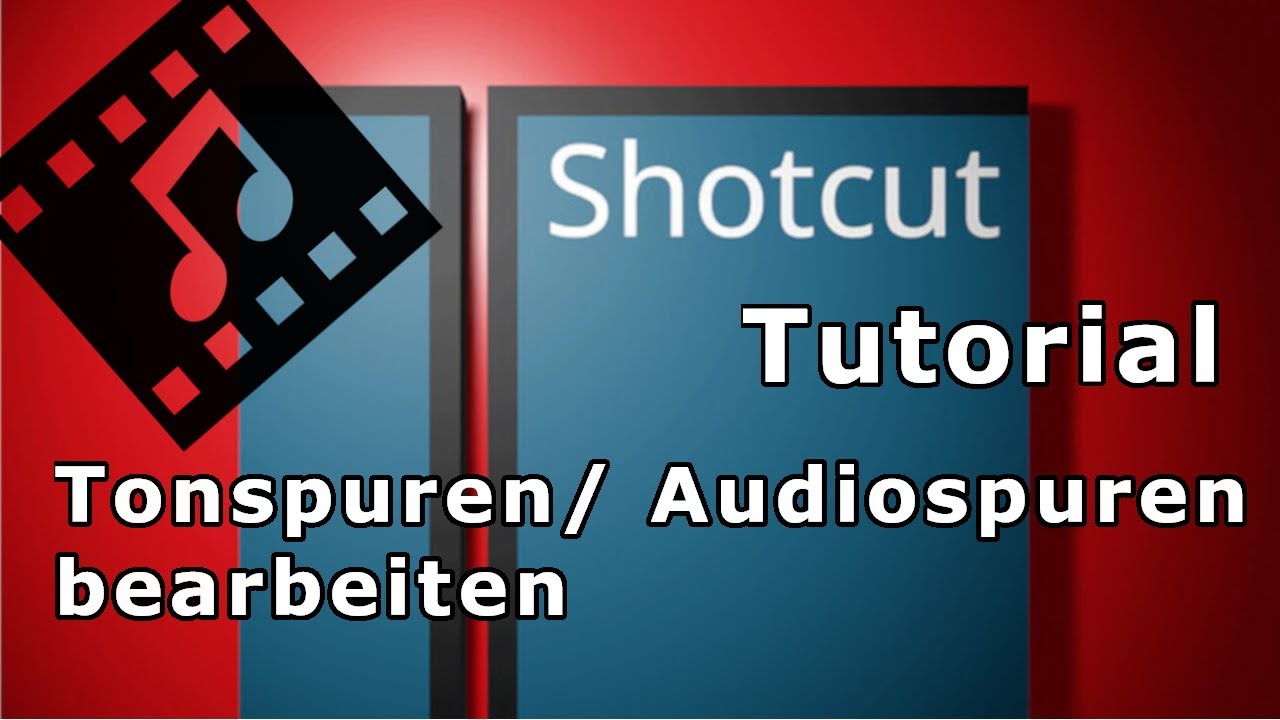 Shotcut Tutorial , mehrere Audiospuren / Tonspuren bearbeiten deutsch