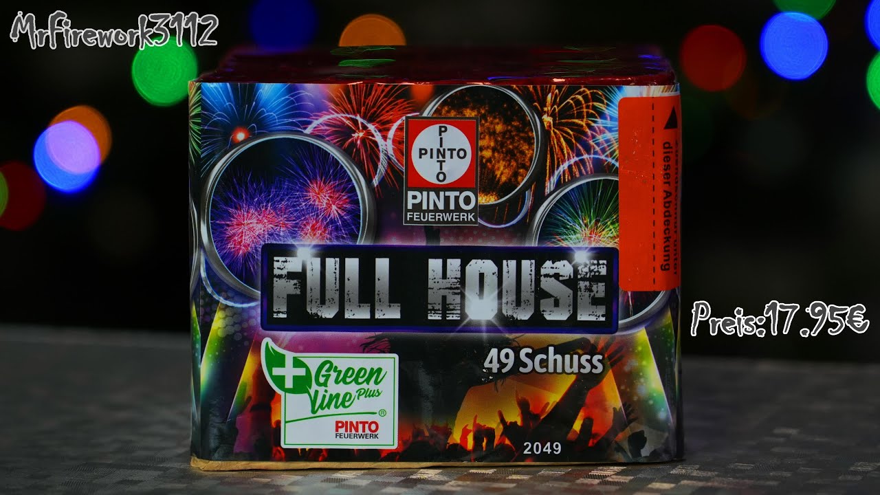 Pinto Full House Batterie 49 Schuss kal. 20mm NEM: 161,7g Preis: 17.95€ | 4k