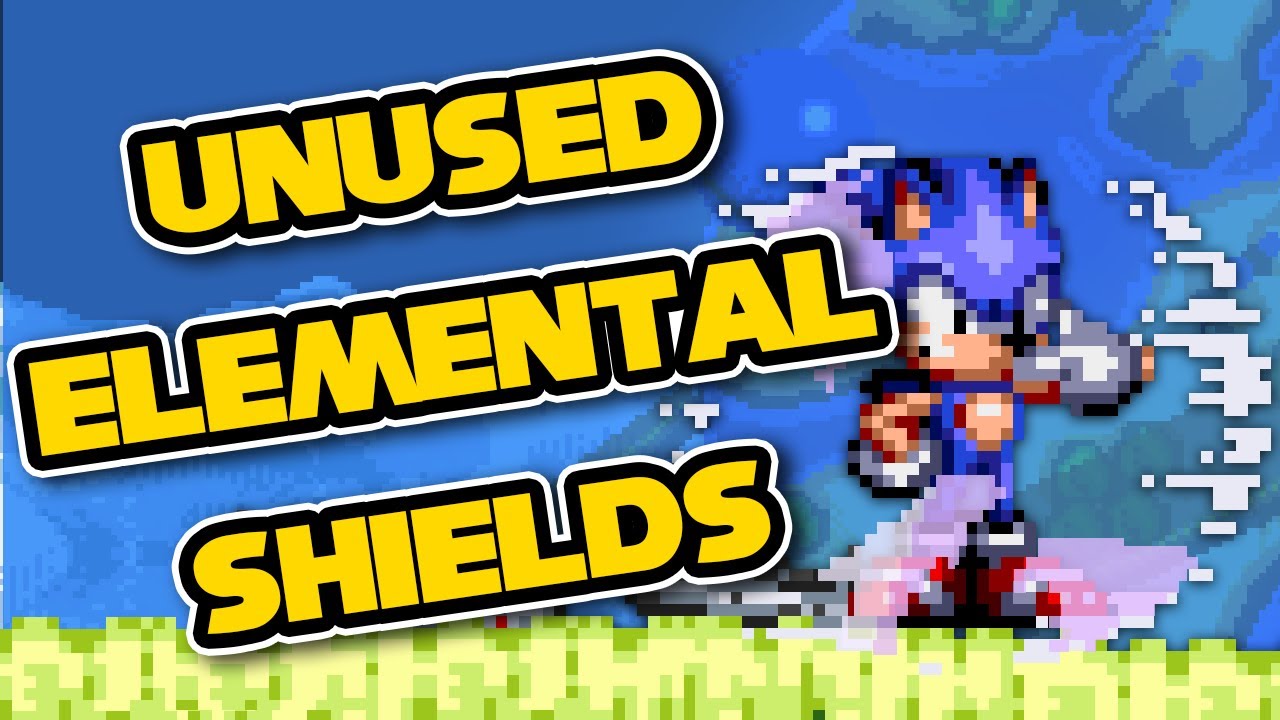 Unused Elemental Shields from Sonic 3 (Comprehensive)