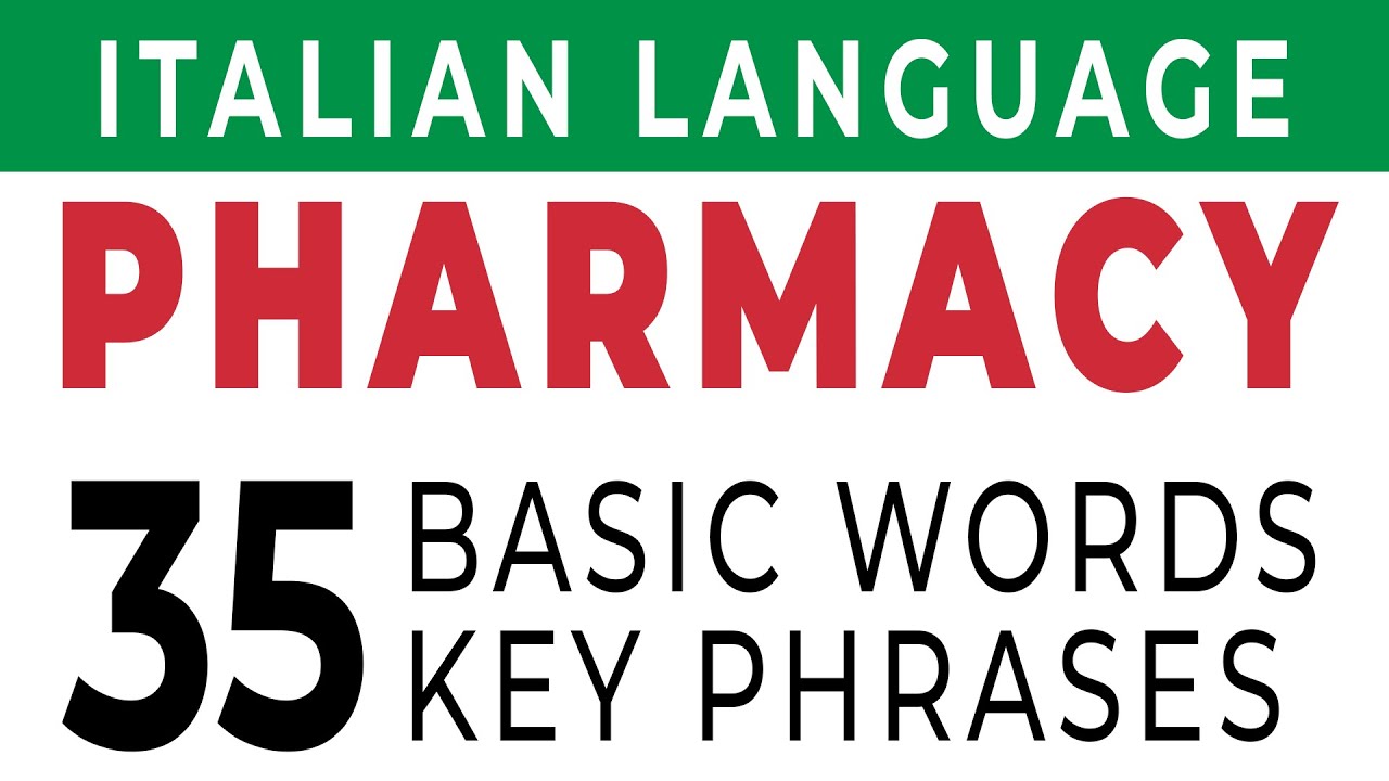 Italian language - phrases for pharmacy #italian #italianforbeginners #italiano phrases in italian
