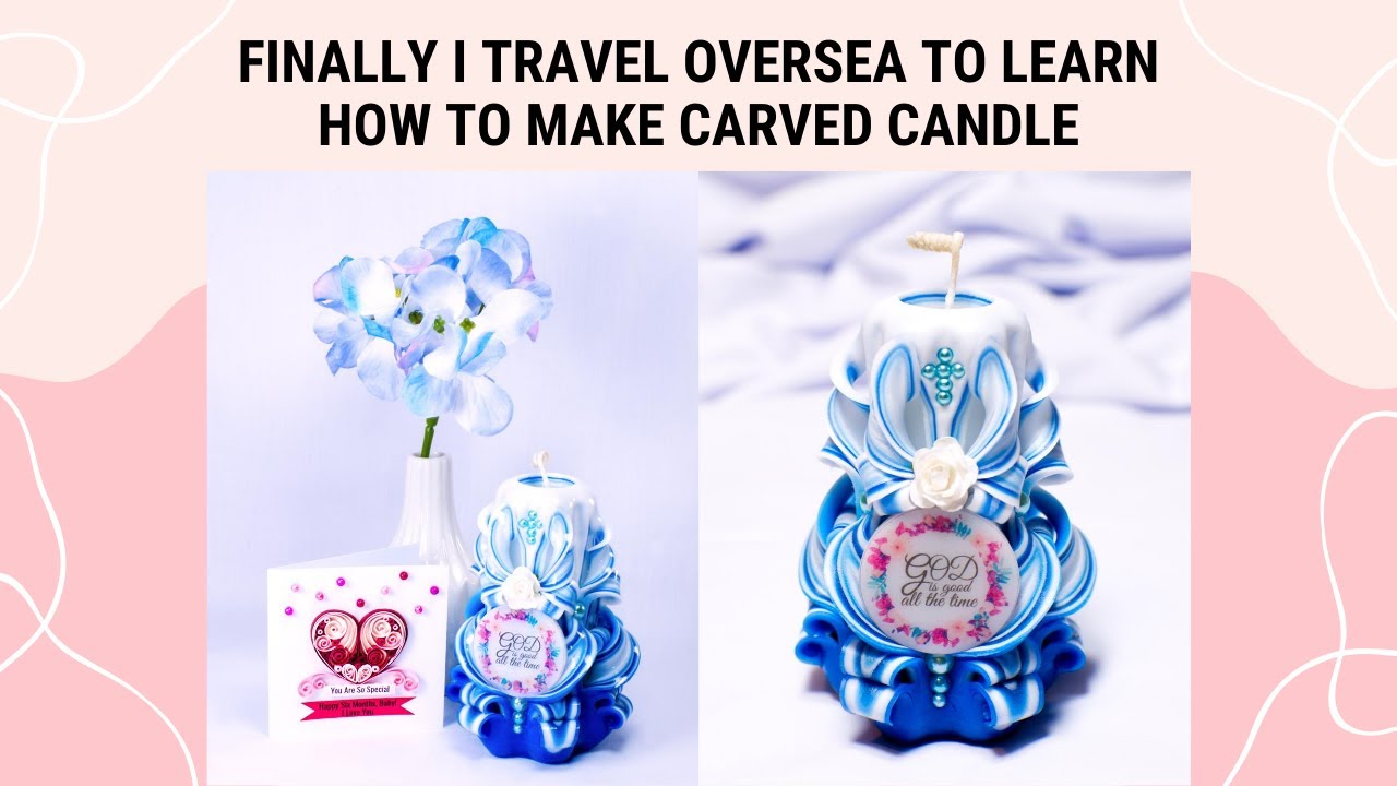 Candle Studio Vlog | Personalised Christian Carved Candle | I Travel Oversea to Learn Carved Candle