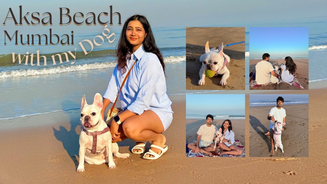 Aksa Beach, Mumbai – My Dog’s First Time at the Beach! 🐾