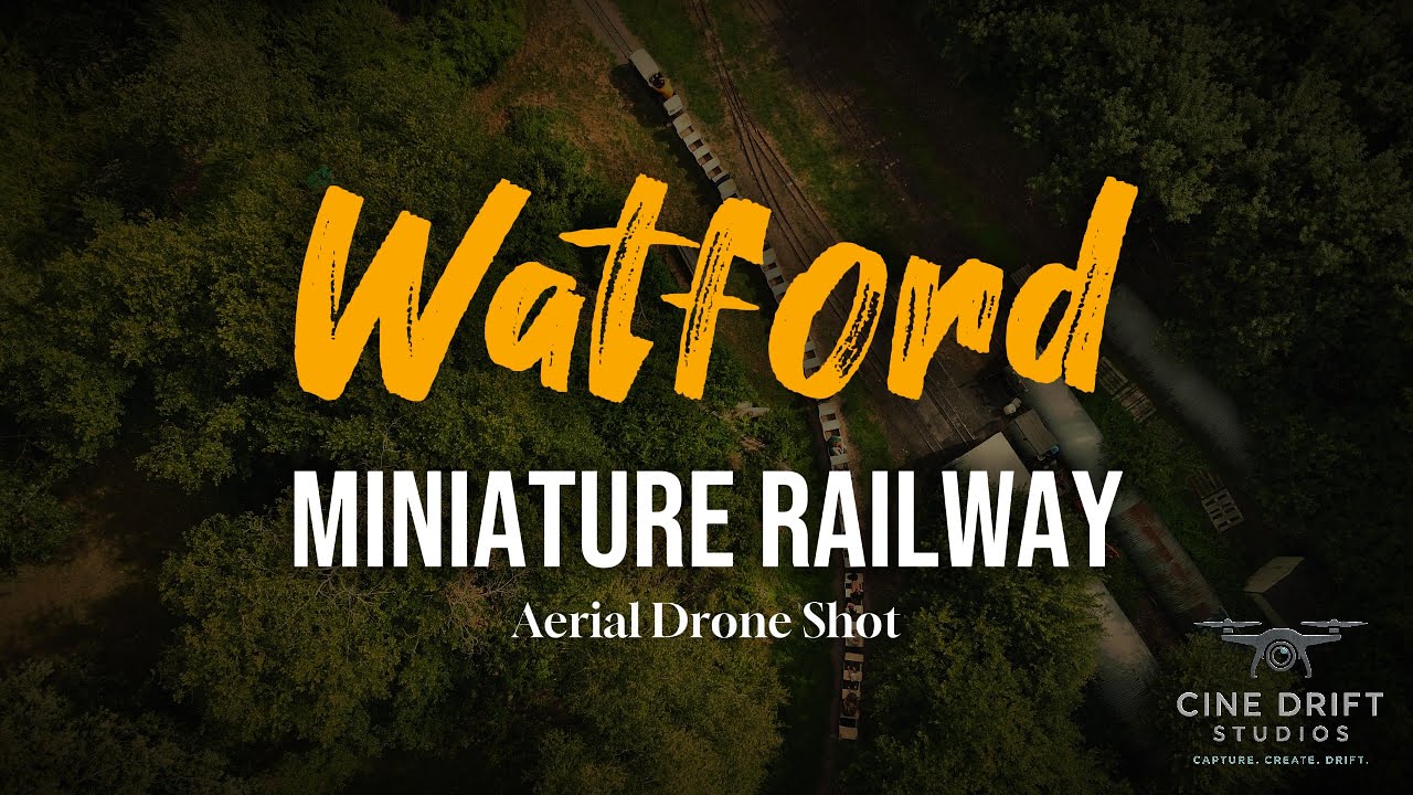 Watford Miniature Railway | Aerial Drone View in 4K | Cine Drift Studios
