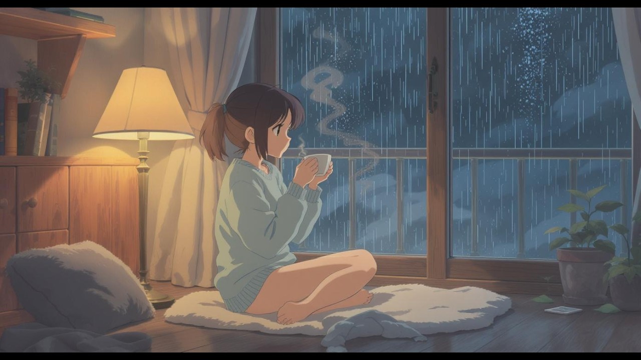 Cozy Rain 🎶 Lofi Beats - Study Music 📚 for Rainy Days 2 Hours - Playlist