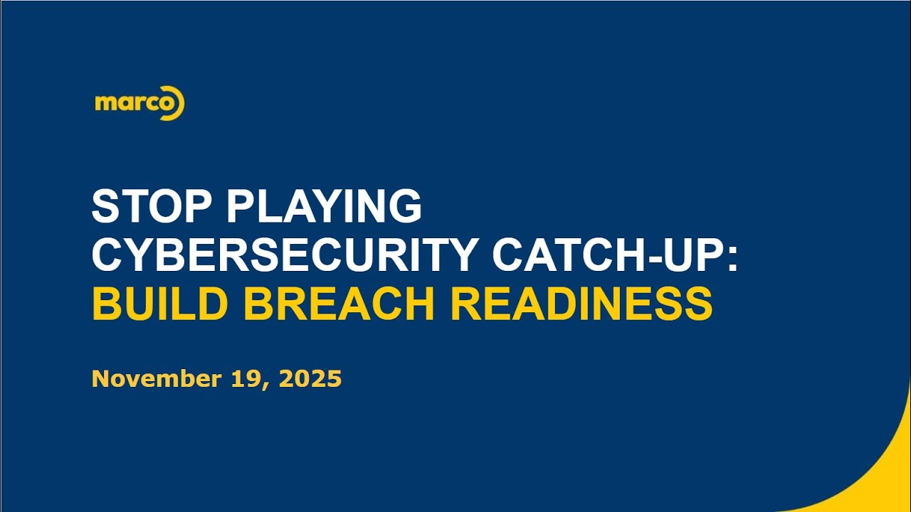 Stop Playing Cybersecurity Catch-Up: Build Breach Readiness