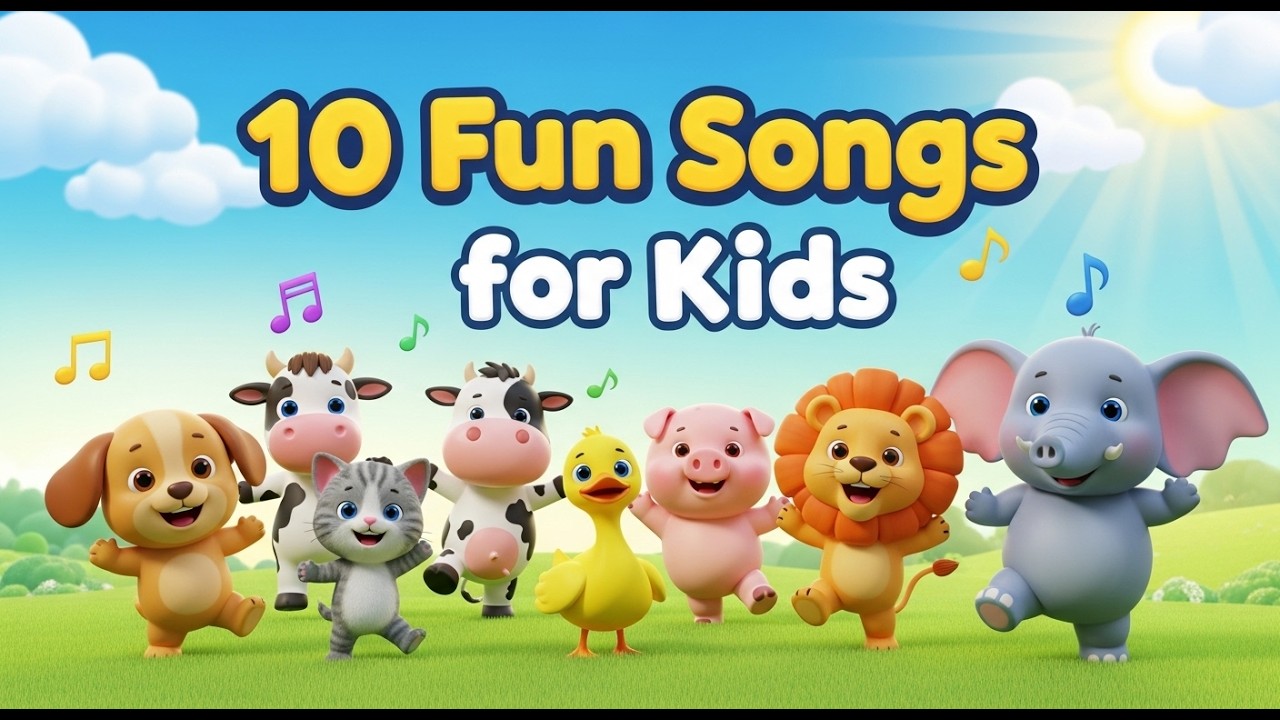 10 Dance Songs for Kids | 10 Fun Nursery Rhymes for Kids