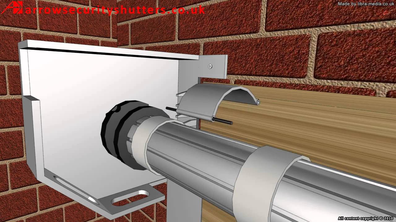 An electric operated garage roller shutter door (garage door company)