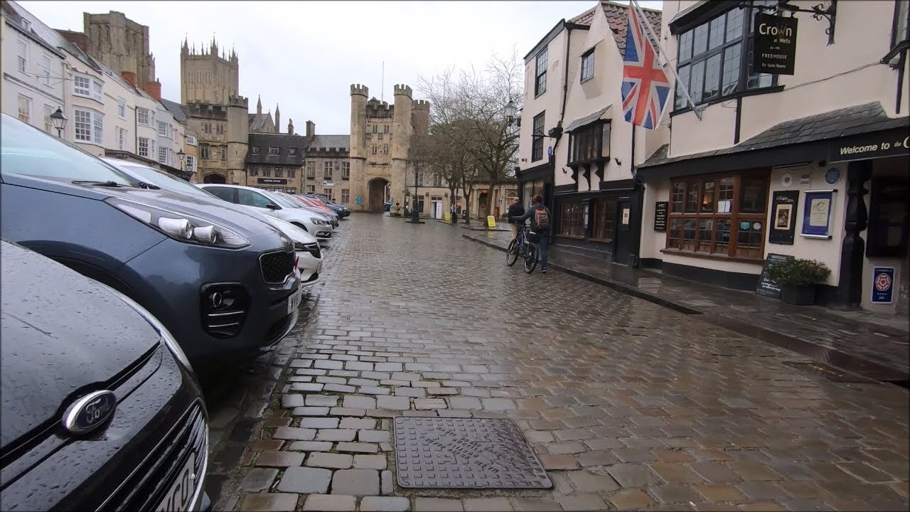 Virtual Walk Around Wells - England's Smallest City - February 2020 | kittikoko