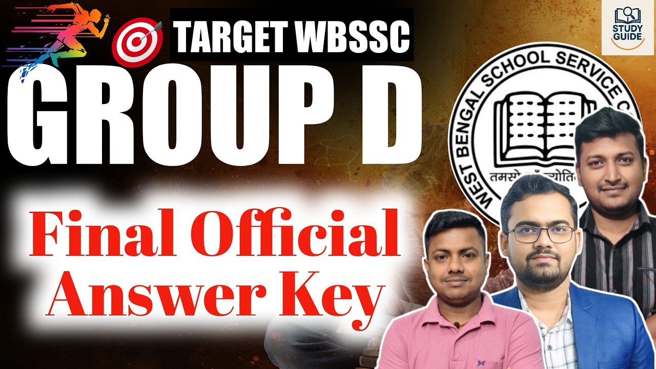 FINAL ANSWER KEY GROUP - D