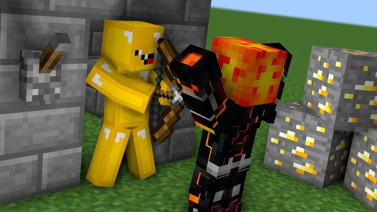 ЗОЛОТОЙ НУБ И ЧУГУННЫЙ КУЛАК - НУБ ПРОТИВ ПРО - ТРОЛЛИНГ 100% МУЛЬТИК  ЛОВУШКИ MINECRAFT