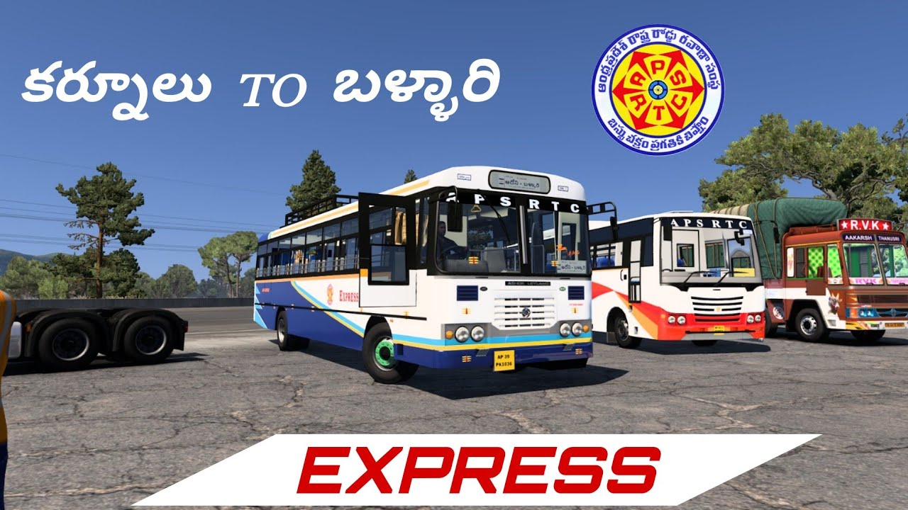 KURNOOL TO BELLARY APSRTC EXPRESS ASHOK LEYLAND  BS4 RIDE BY TRS GAMING YT