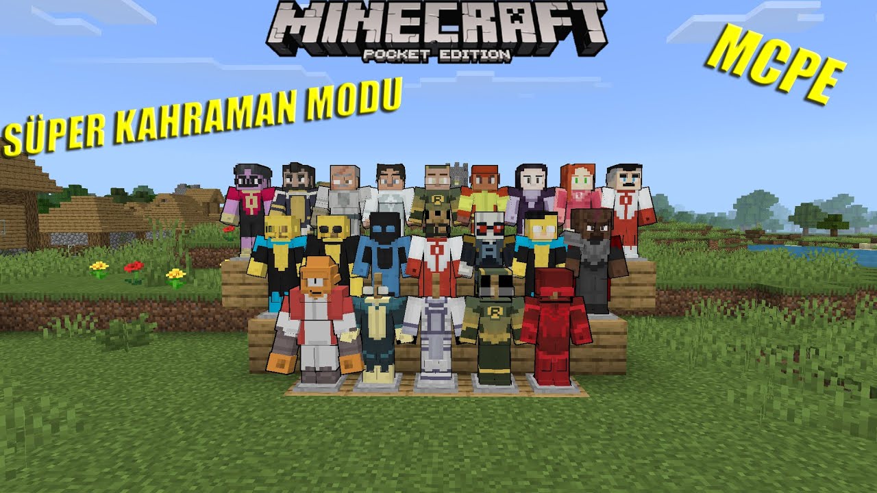 En Farklı Süper Kahraman Modu|MCPE