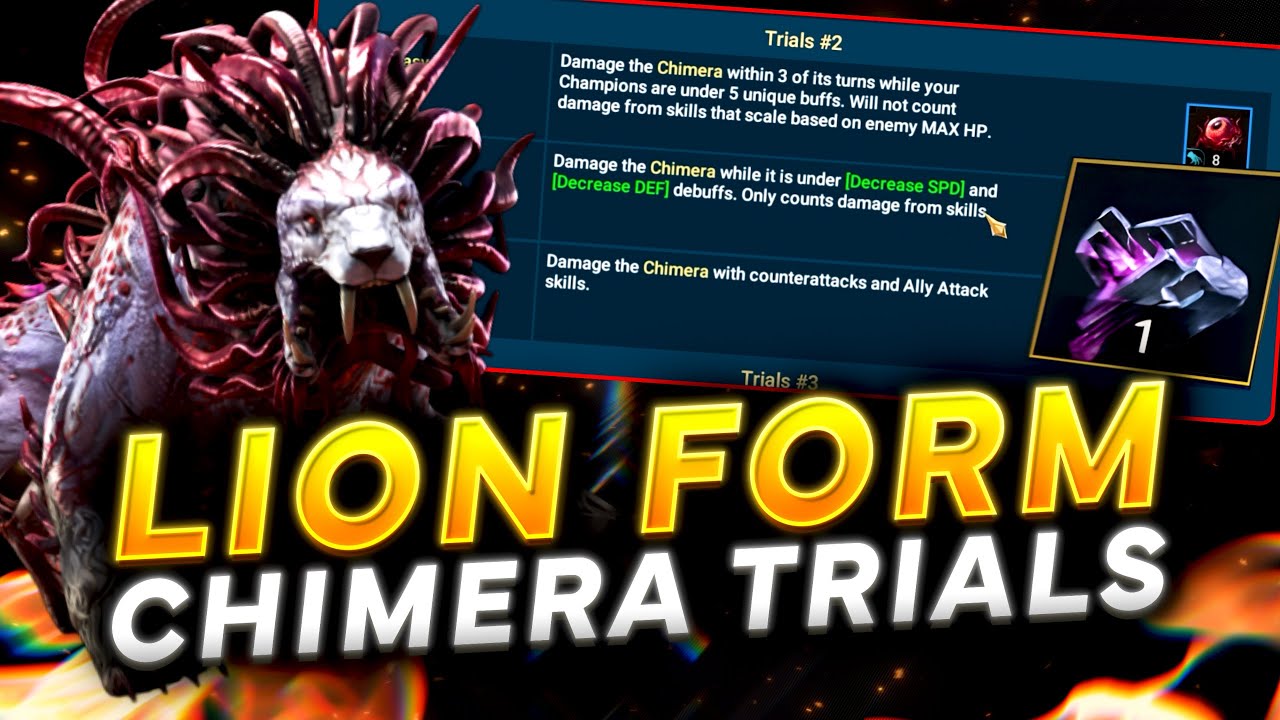 GET THE BASALT! Chimera's Lion Form Trials BEST Strategy And Team Build Tips | Raid Shadow Legends