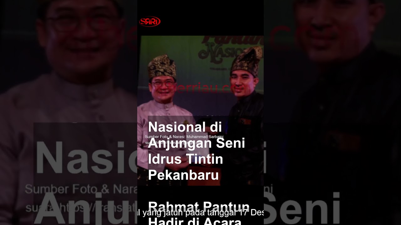 Rahmat Pantun Hadir di Acara Malam Perayaan Hari Pantun Nasional di Anjungan Seni Idrus Tintin Pekan