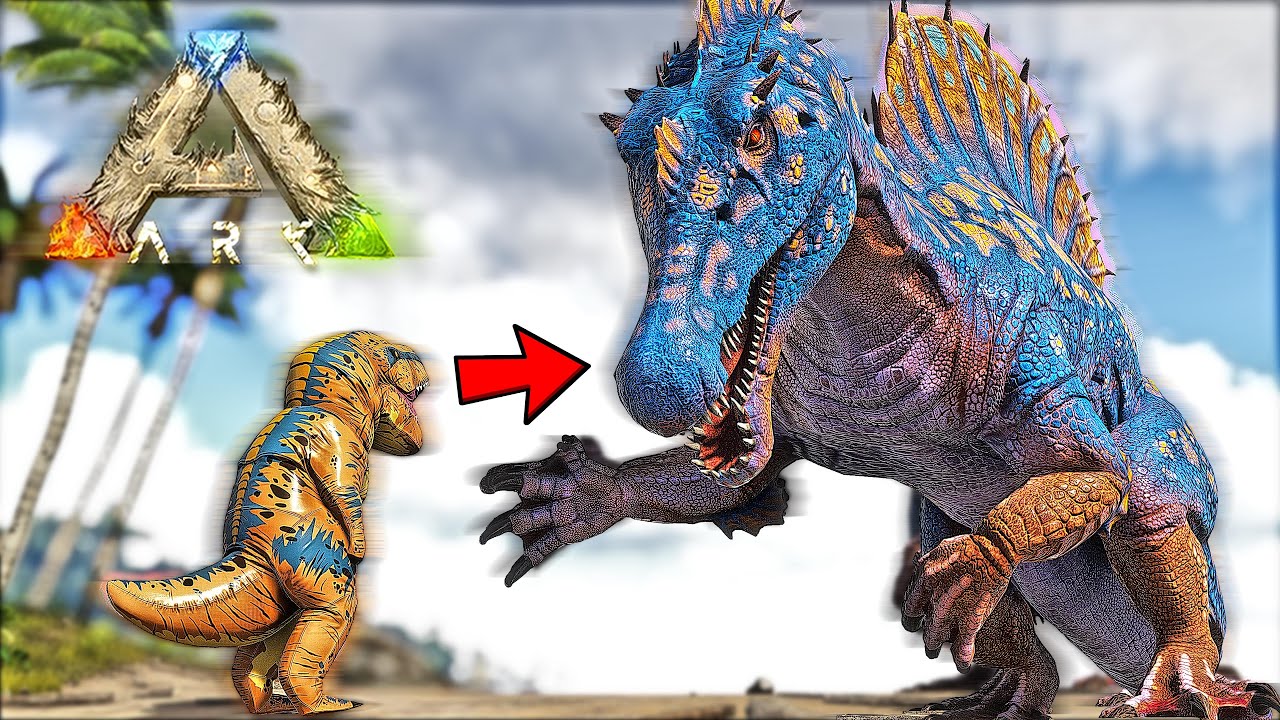 ARK pero REEMPLACÉ cada DINO por un ESPINOSAURIO...