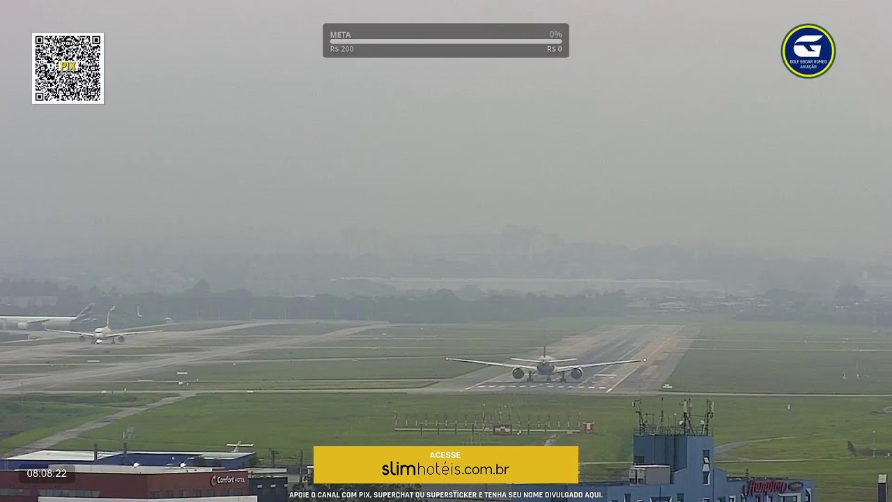 SBGR 10L LIVE - Aeroporto Internacional de São Paulo AO VIVO - GRU Airport - 19/02 Noite