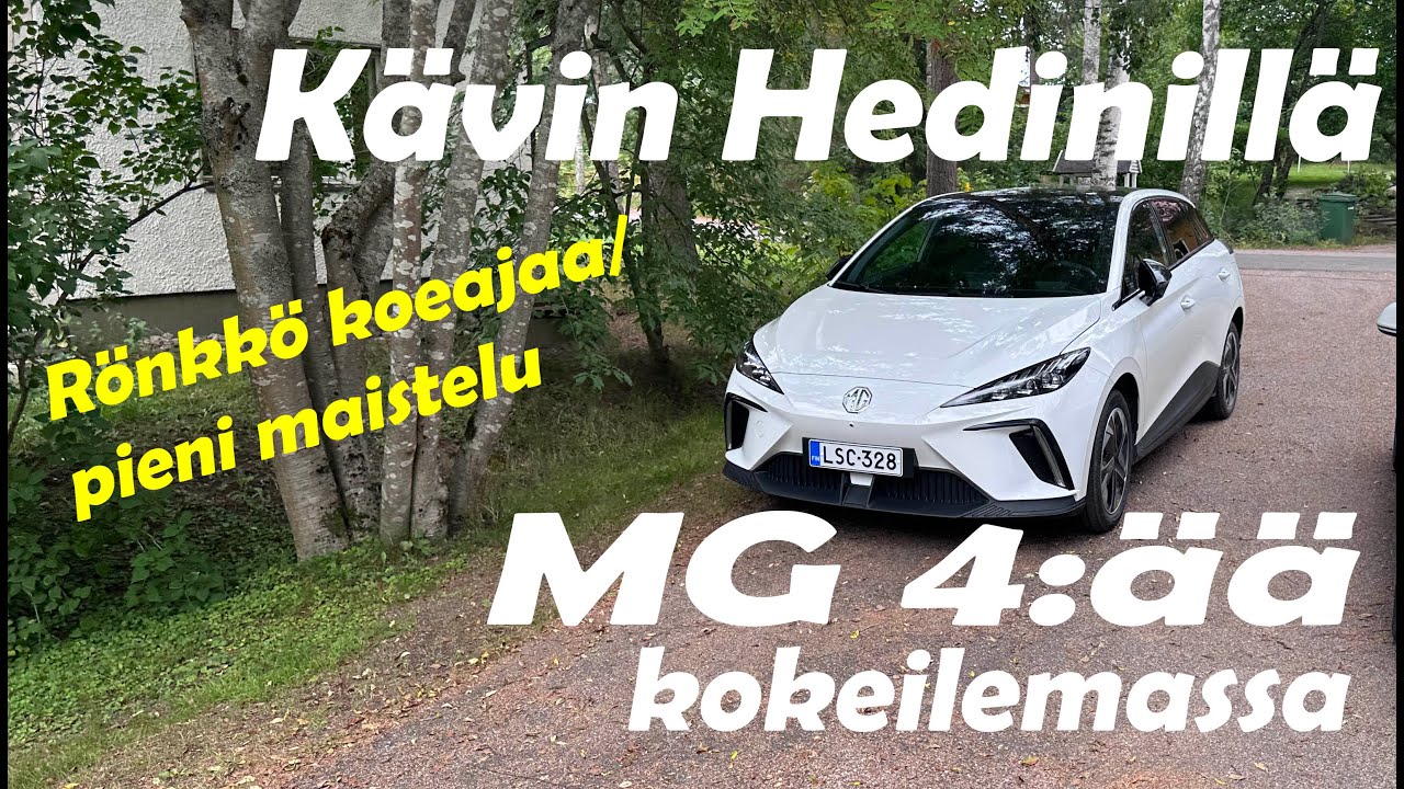Kävin MG 4:ää kokeilemassa: kuuntele - olipa luokattomat audiot!