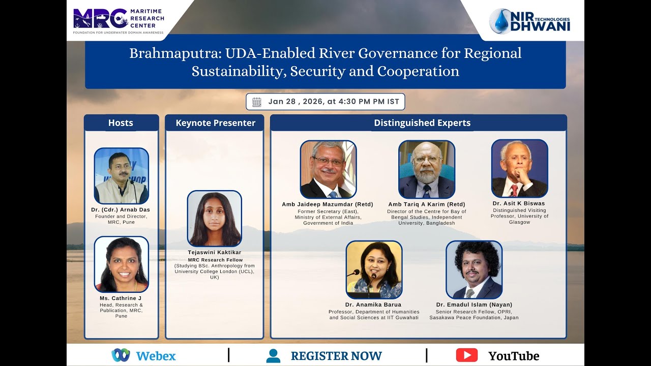 LIVE | Brahmaputra: UDA-Enabled River Governance for Regional Sustainability, Security & Cooperation