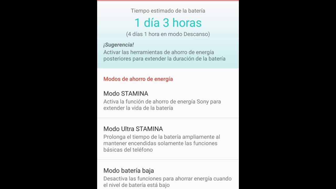 Modo Stamina & Ultra Stamina (Sony Xperia)