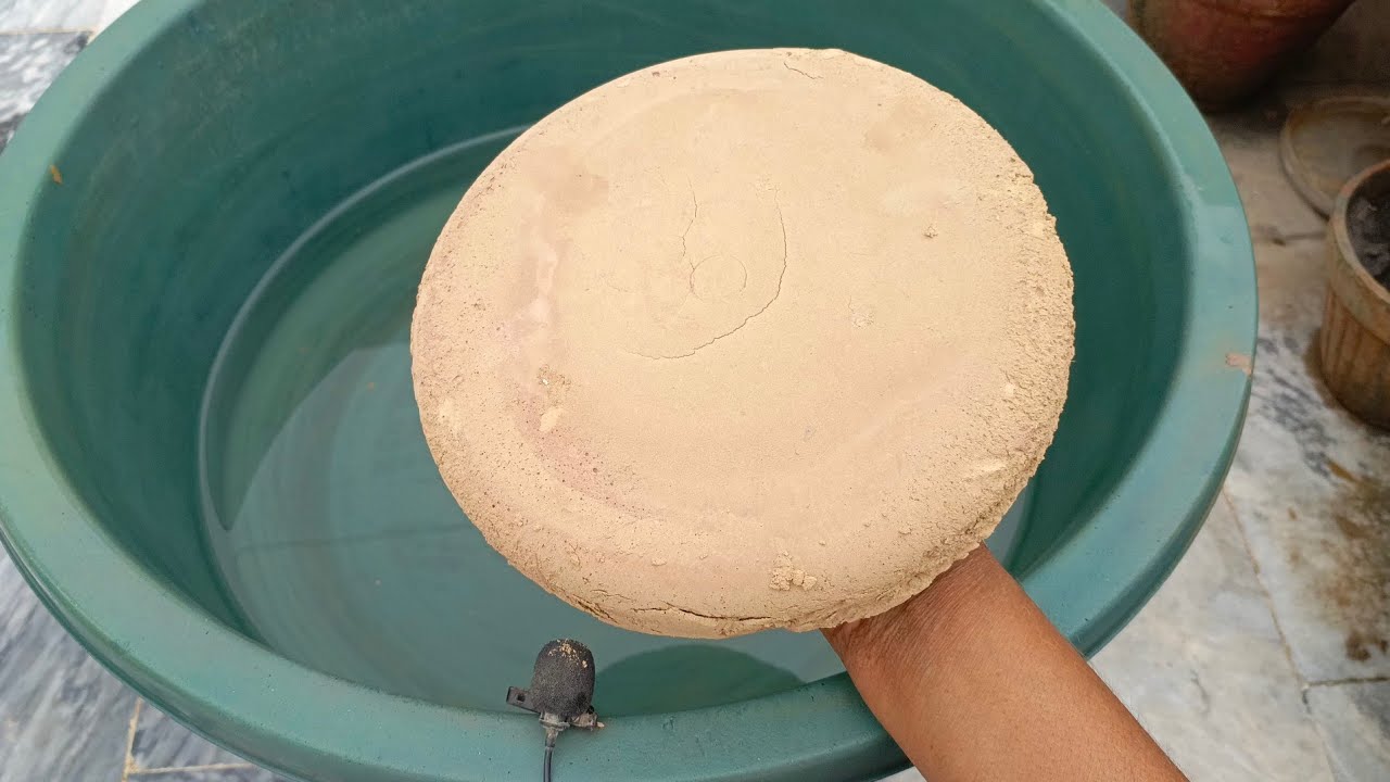 Asmr. Masterpiece golden mud dirt water crumbling