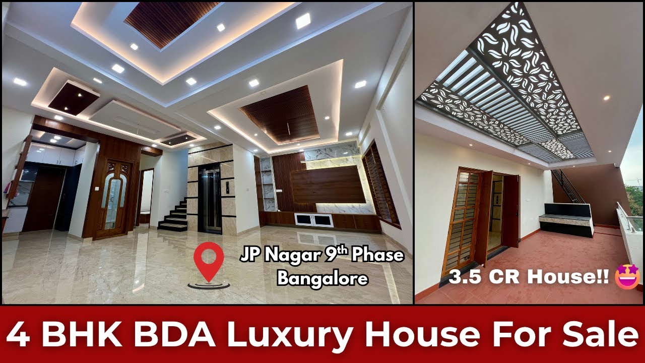 30/40 BDA Luxury House For Sale in Bangalore | JP Nagar 9th Phase | 4BHK House | Good Location |