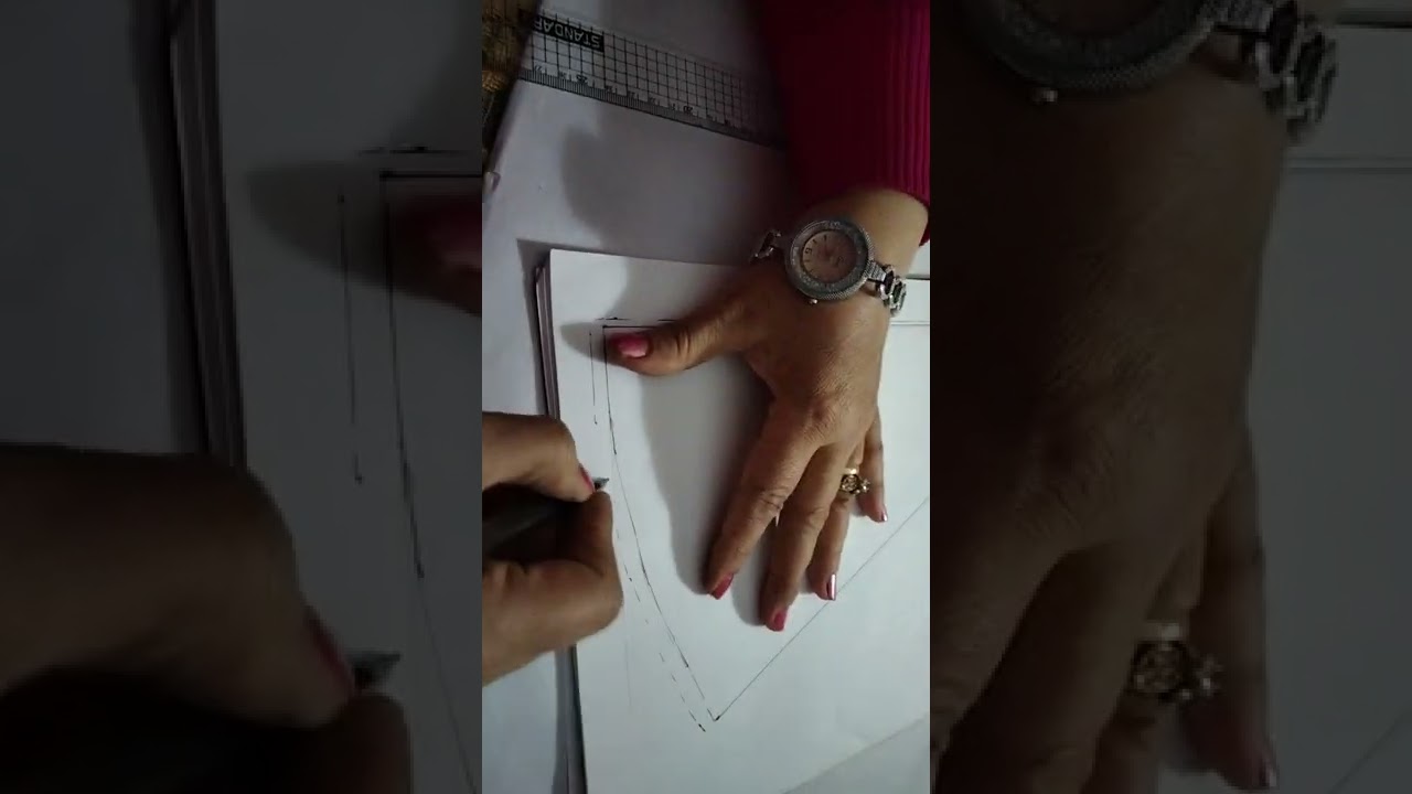 باترون جونلة نصف كلوش