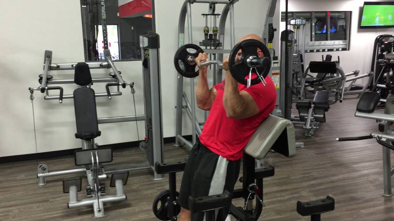 Standing EZ-Bar Curl, Mechanical Drop Set