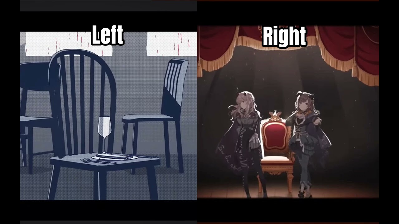 Lower One's Eyes - except it's a different version in each ear
