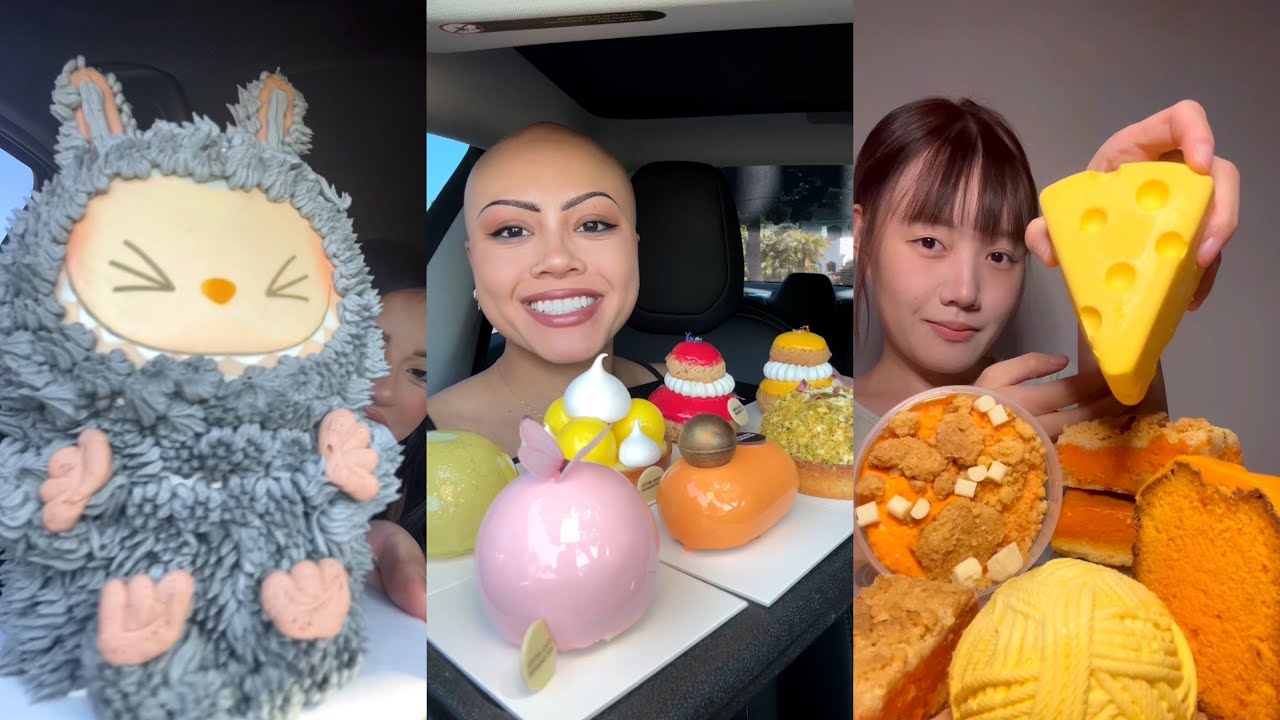 Dessert TikTok ASMR mukbang compilation! #34