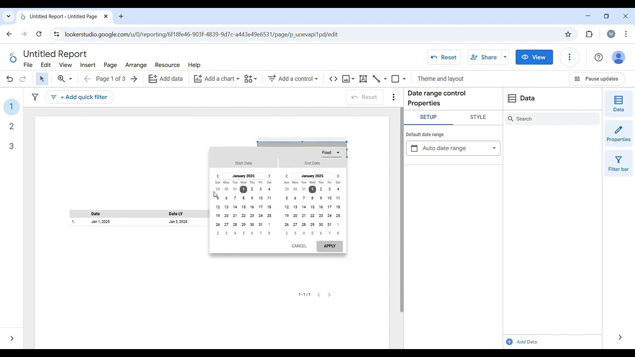 Flexible Year over Year Comparison in Looker Studio