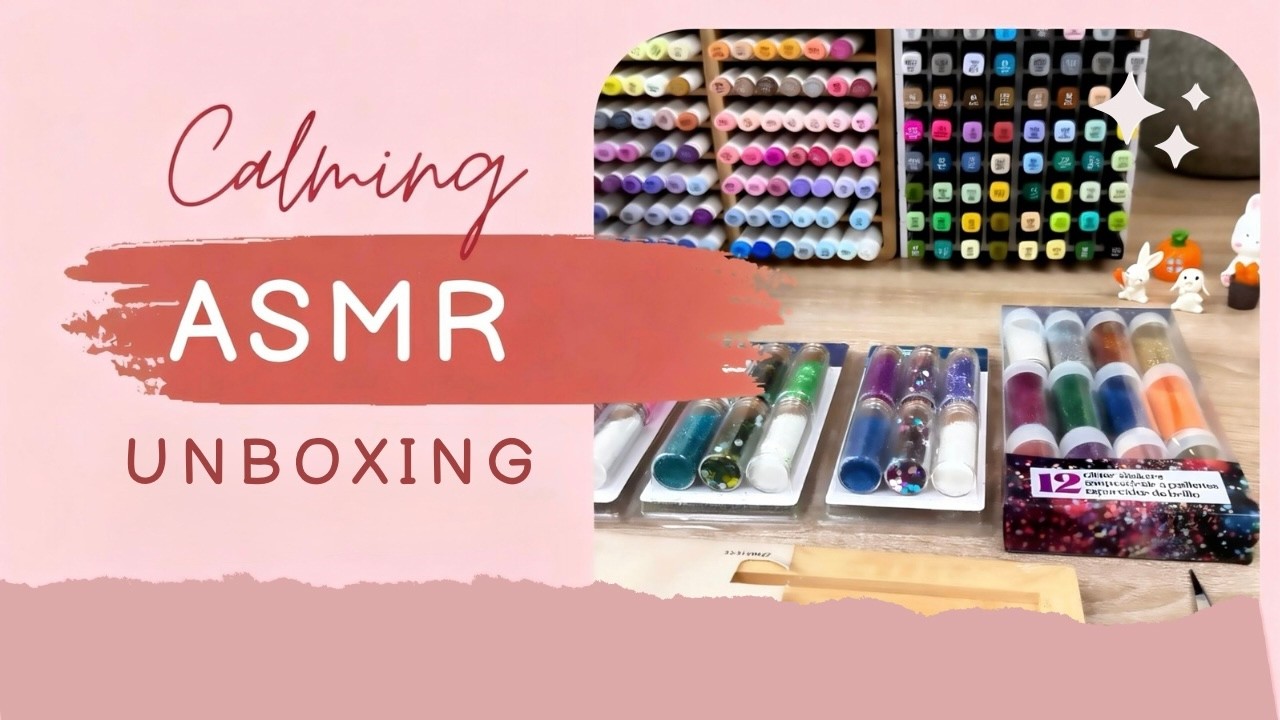 ✨ Ultra Relaxing ASMR Art Supply Unboxing ✨ Calming Sounds & Satisfying Organization