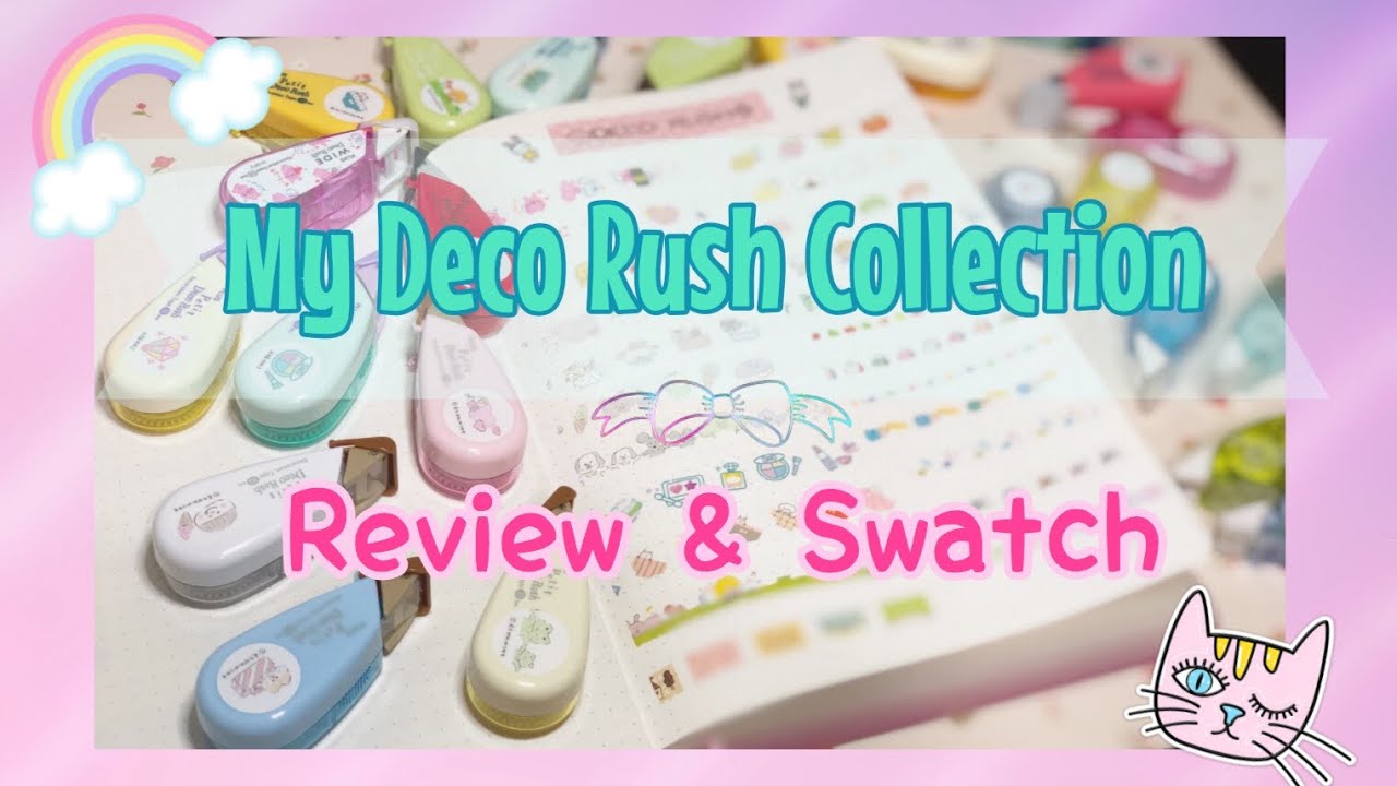 My Deco Rush Decoration Tape collection : Review&Swatch 😊 เปิดกรุเทปตกแต่ง Deco Rush ทั้งหมดที่มีจ้า