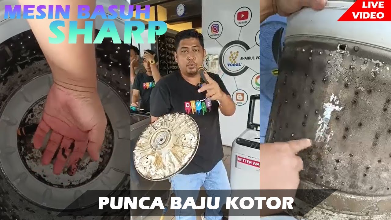 PUNCA BASUH BAJU BAJU TAK BERSIH