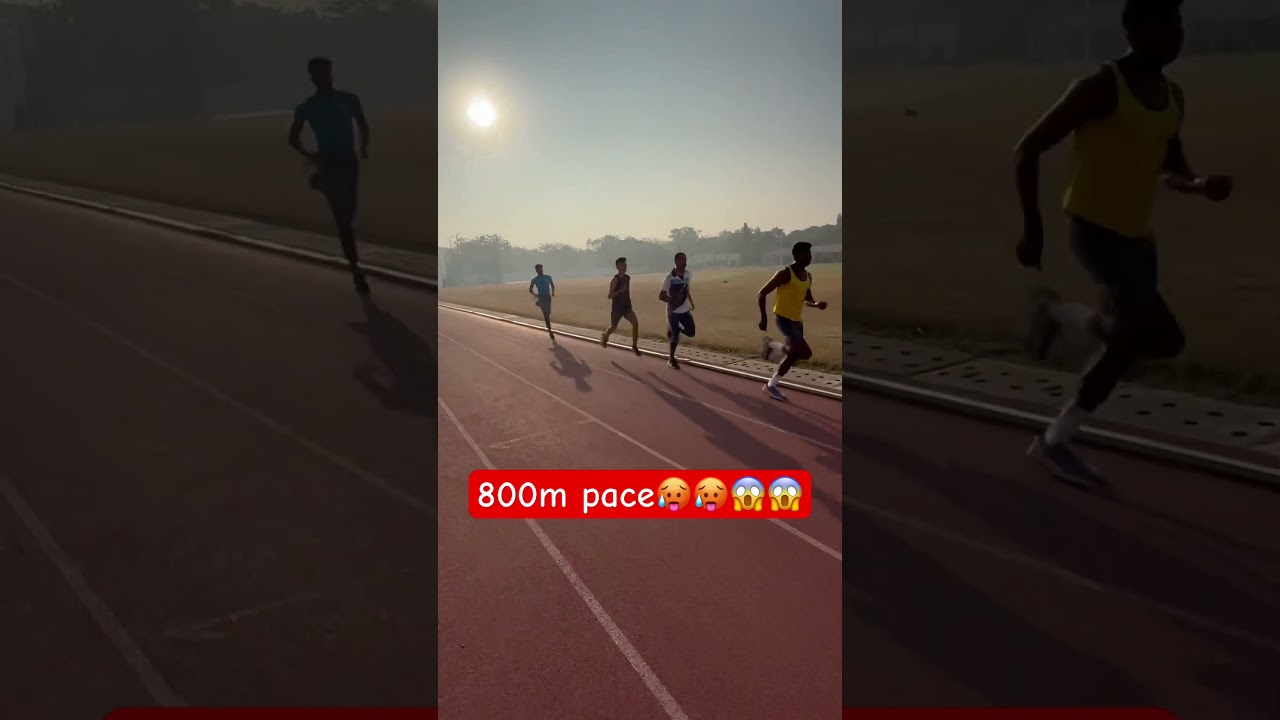 😱😱800m running pace 🥵🥵