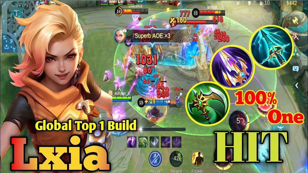 New meta lxia 100% Best damage Build and  Emblem ( lxia best build 2026 ) MLBB gameplay 