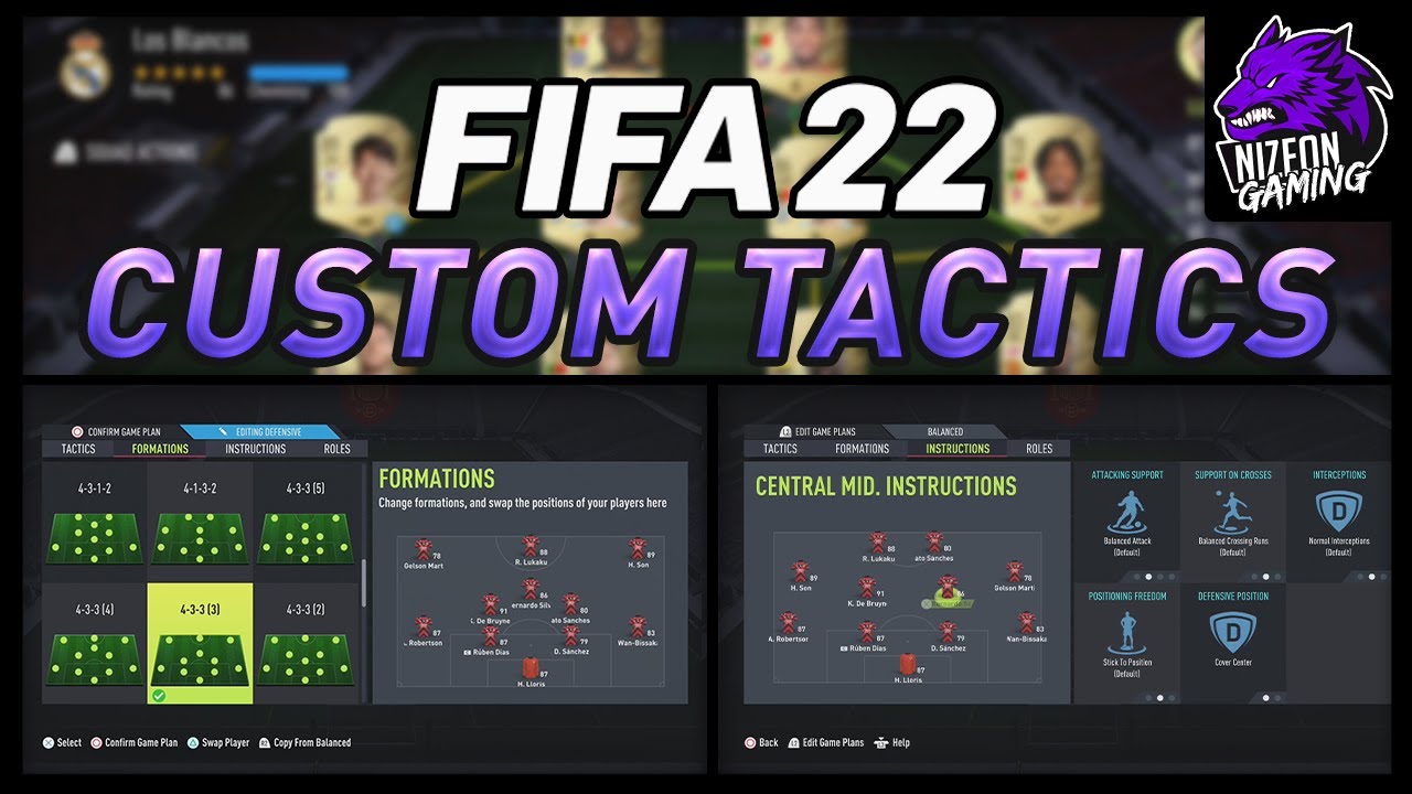 How To EDIT In Game Formations/Instructions & Custom Tactics - FIFA 22