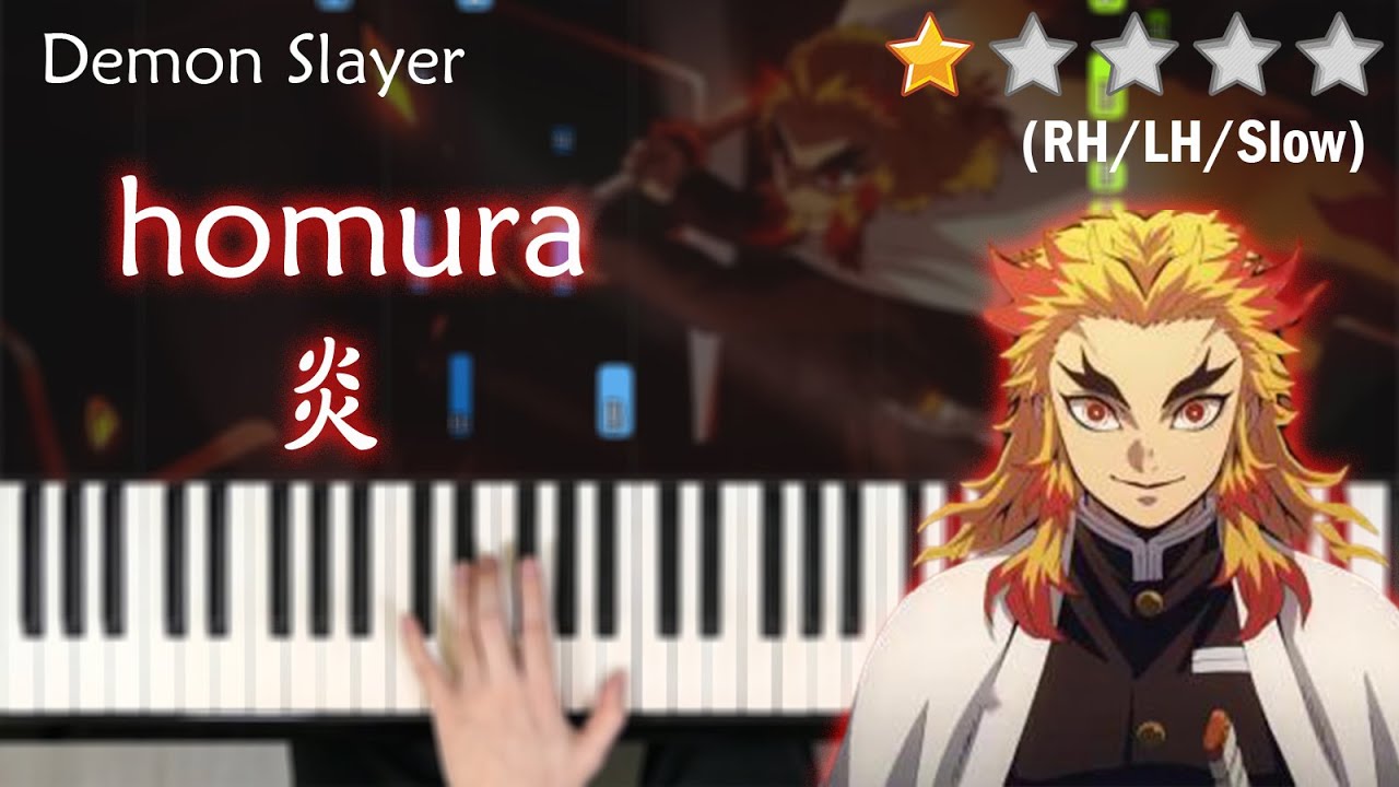 「鋼琴教學」炎 (初階版) －LiSA | 鬼滅之刃劇場版《無限列車》OP | Piano Cover 琴譜