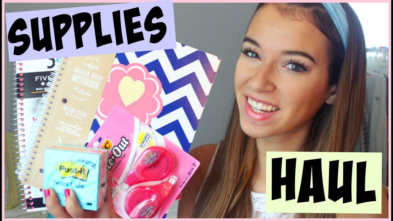 Back To School Supplies Haul 2015!  #gearupforschool