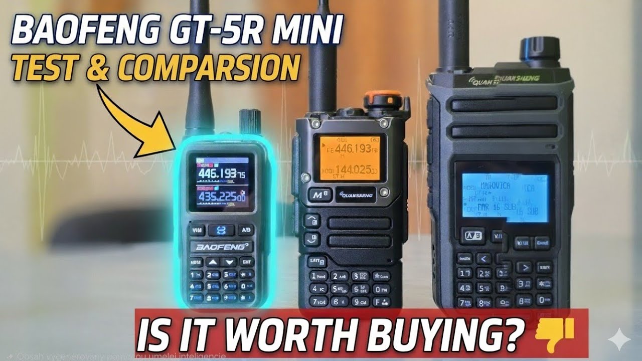 Baofeng GT-5R Mini / UV-5R Mini: Test mocy RF i SWR! Por&oacute;wnanie z Quansheng - czy warto kupić?