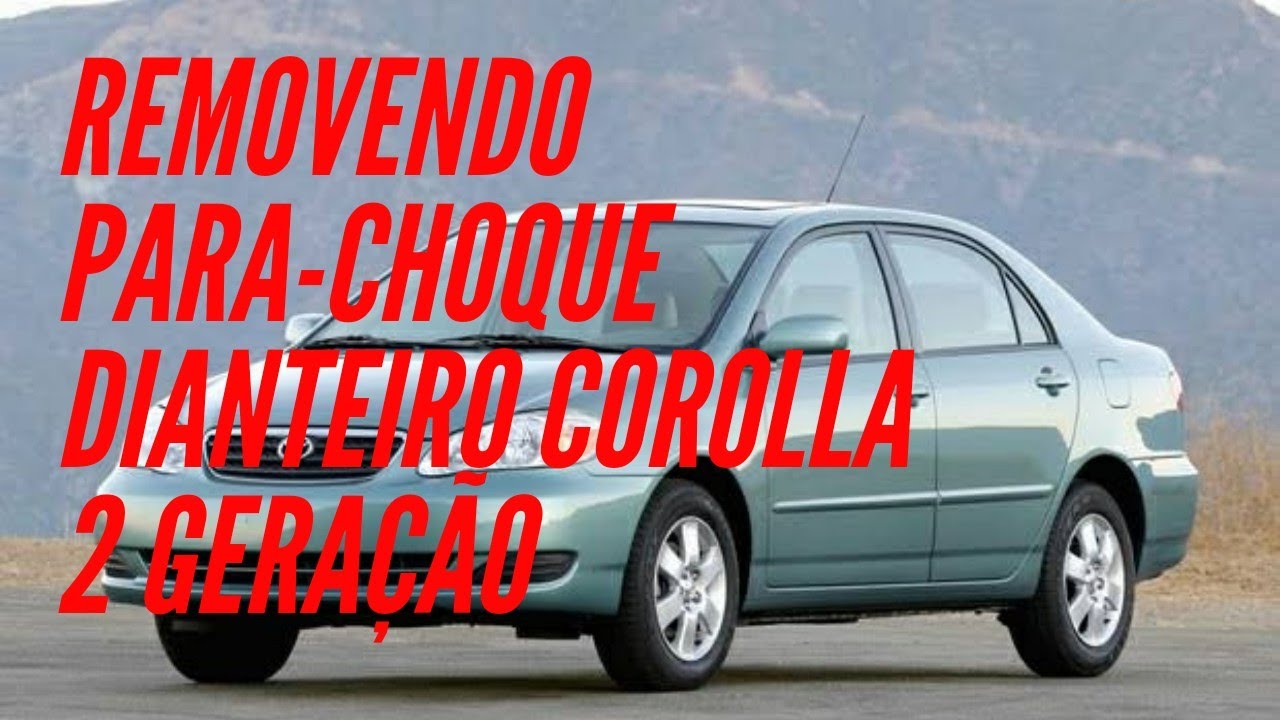 Como remover tirar para-choque dianteiro Toyota Corolla 2 geração modelo dicas  🏠🚙🔧