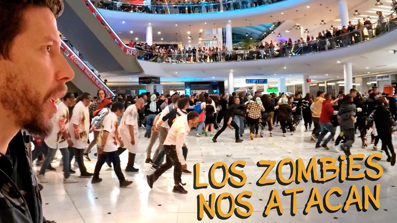 CIENTOS DE ZOMBIES EN UN CENTRO COMERCIAL - SURVIVAL ZOMBIE