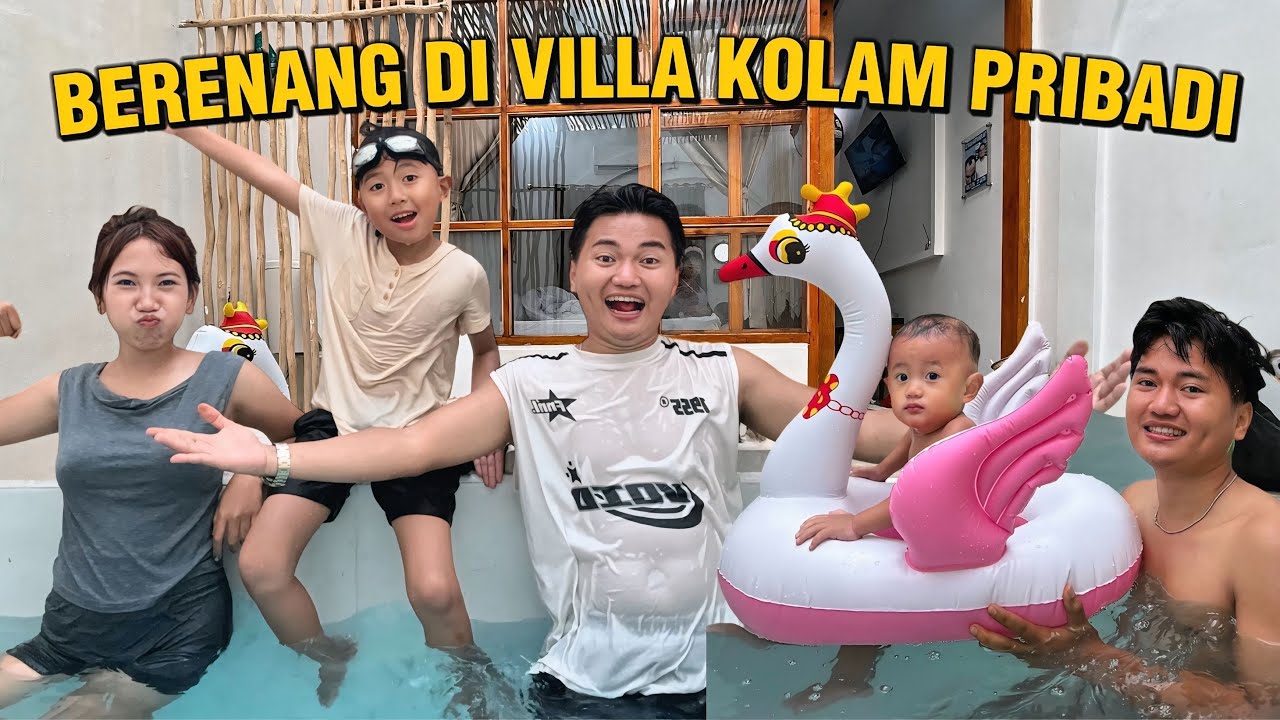 VLOG NGINEP DI VILLA ADA KOLAM PRIBADINYA !! Yogafamilly